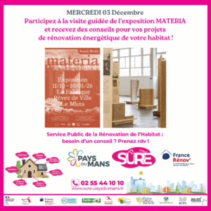 🧱Participez à la visite guidée de l'exposition MATERIA et recevez des conseils
